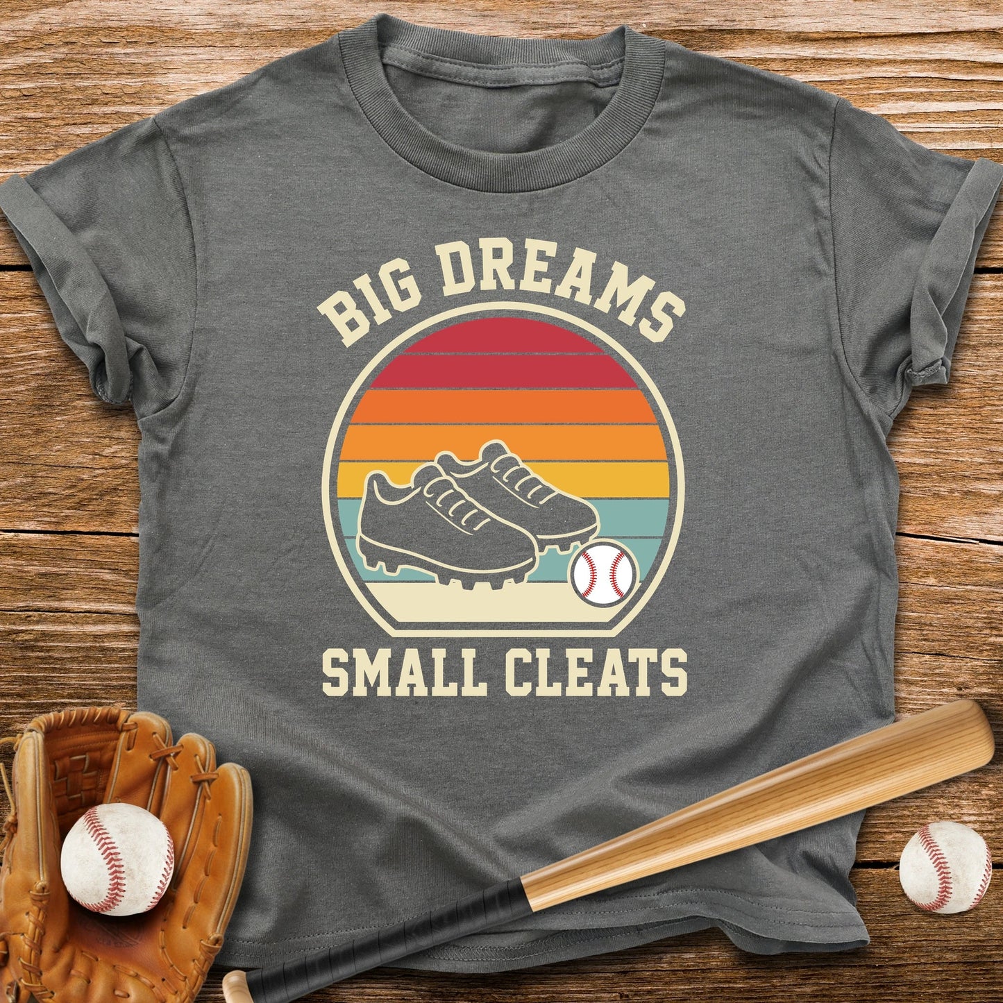 Big Dreams Small Cleats Youth Tee - HomeRun PrintsKids clothes