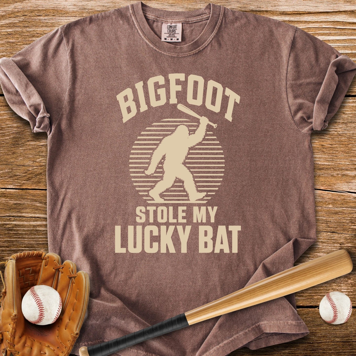 Bigfoot Lucky Bat - HomeRun PrintsComfort Colors