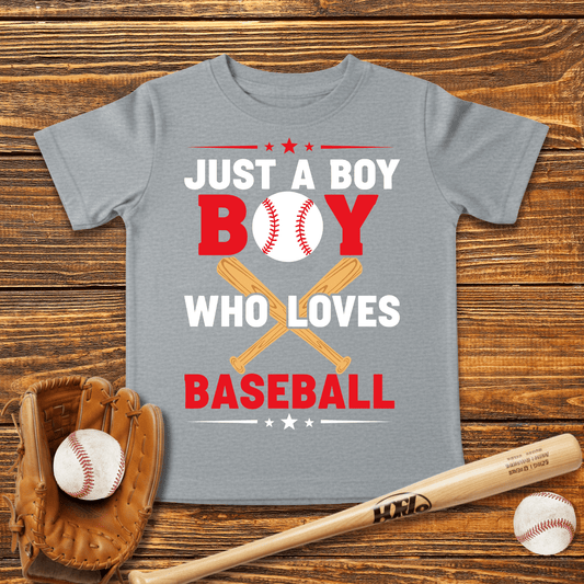 Boy Who Loves Baseball Infant Baby T-Shirt - HomeRun PrintsBaby T-Shirt