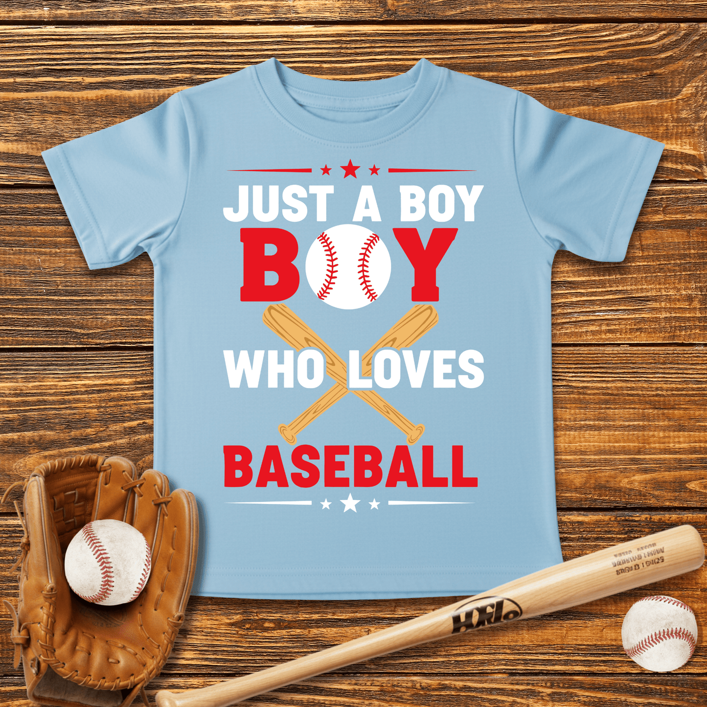 Boy Who Loves Baseball Infant Baby T-Shirt - HomeRun PrintsBaby T-Shirt