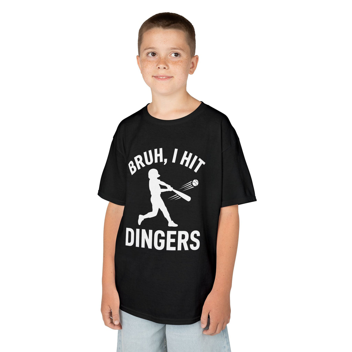 Bruh I Hit Dingers Kids T-shirt - HomeRun PrintsKids clothes