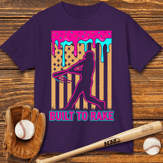 Built To Rake Patriotic Kids T-shirt - HomeRun PrintsKids clothes