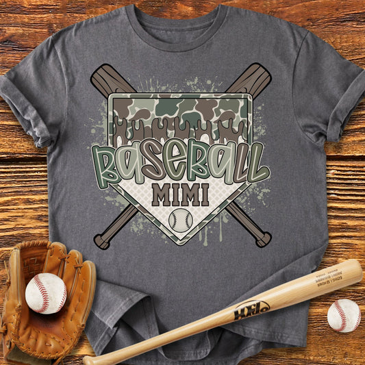 Camo Baseball Mimi T-Shirt - HomeRun PrintsT-Shirt