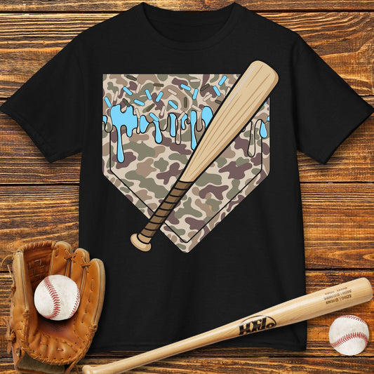 Camo Drip Kids T-Shirt - HomeRun PrintsKids clothes