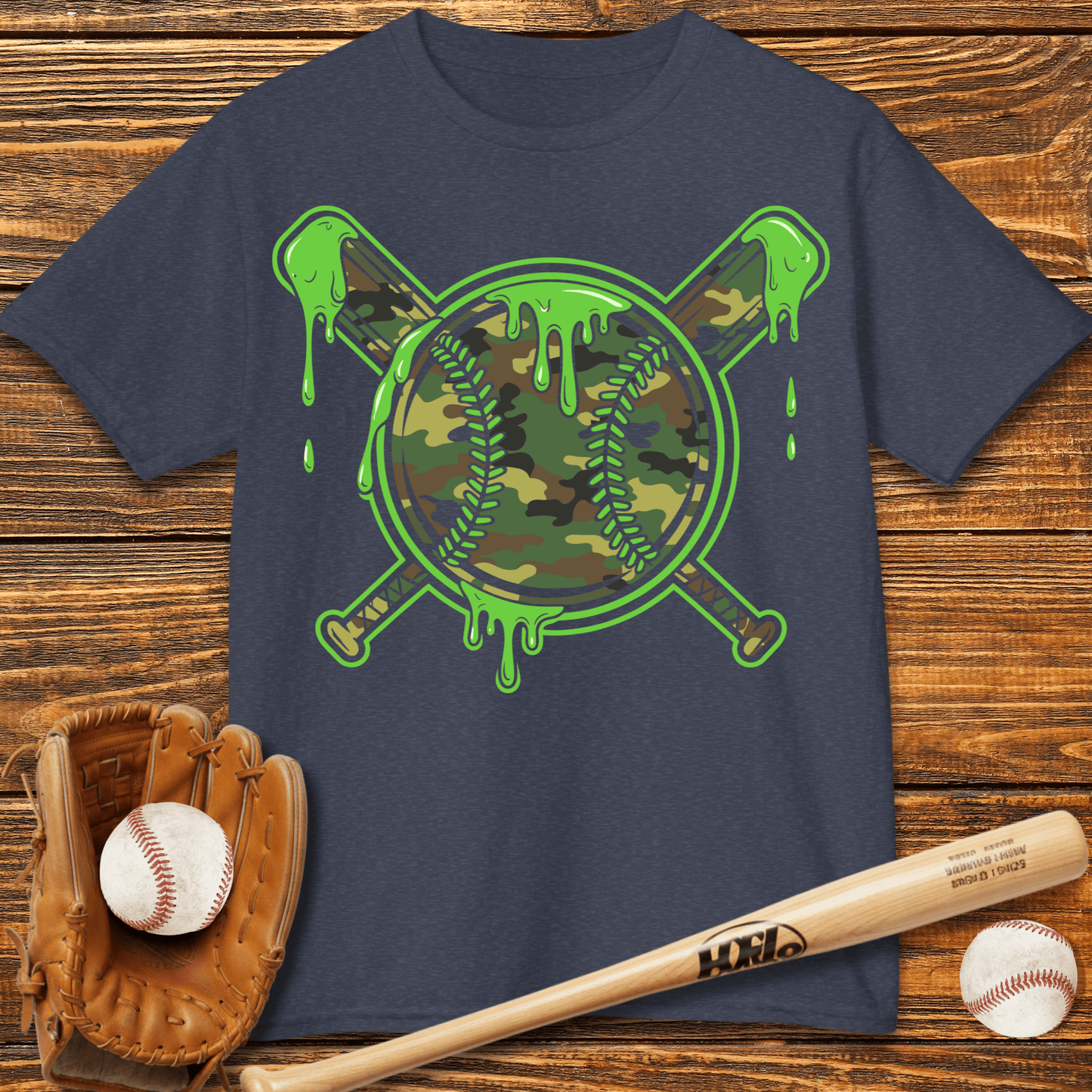Camo Drip Kids T-Shirt - HomeRun PrintsKids clothes