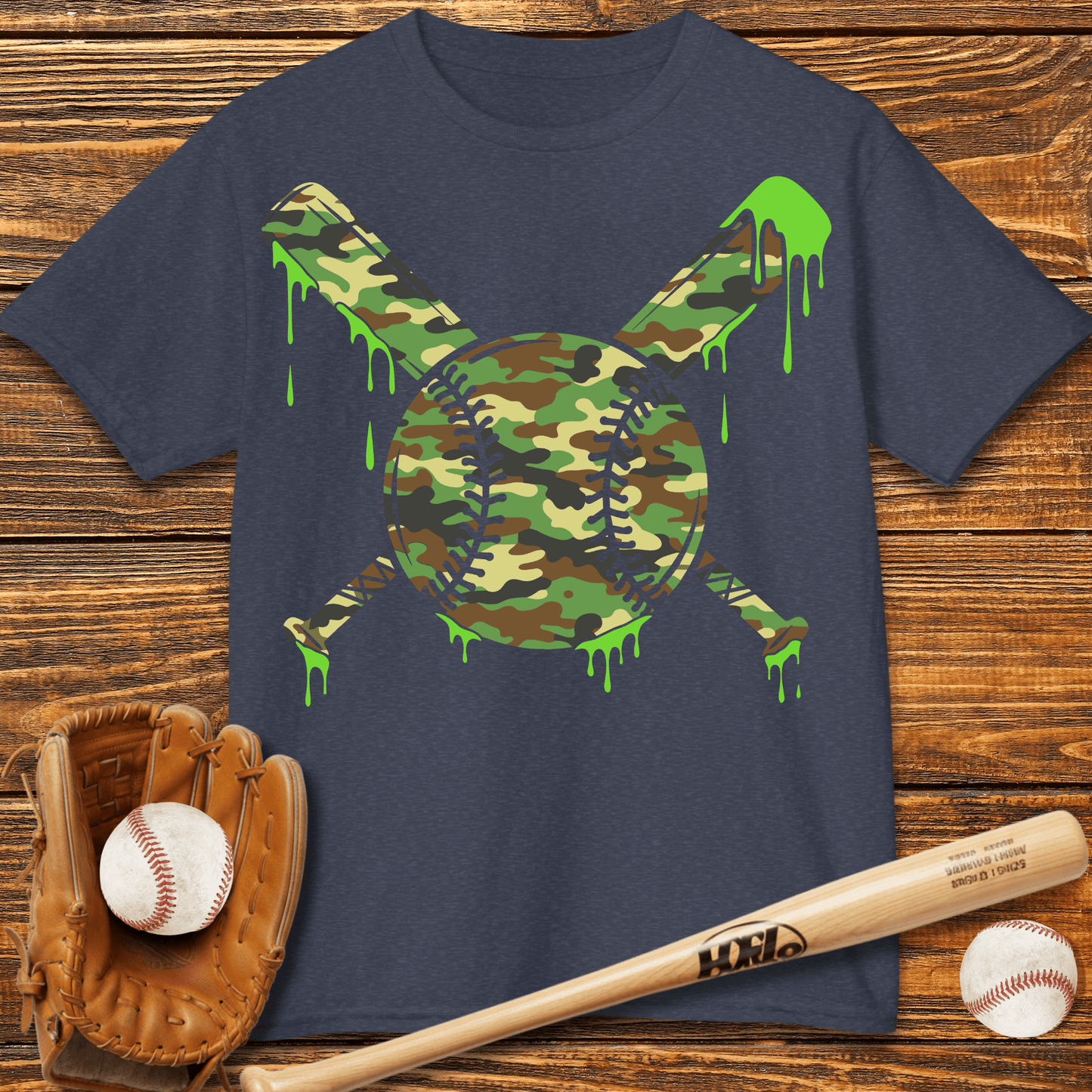 Camo Drip Kids T-Shirt - HomeRun PrintsKids clothes