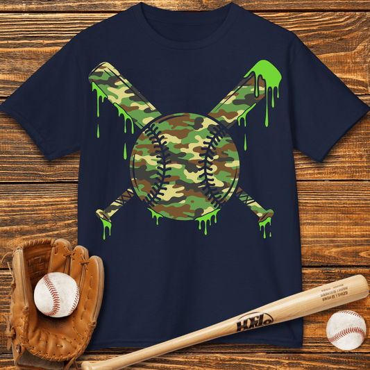 Camo Drip Kids T-Shirt - HomeRun PrintsKids clothes