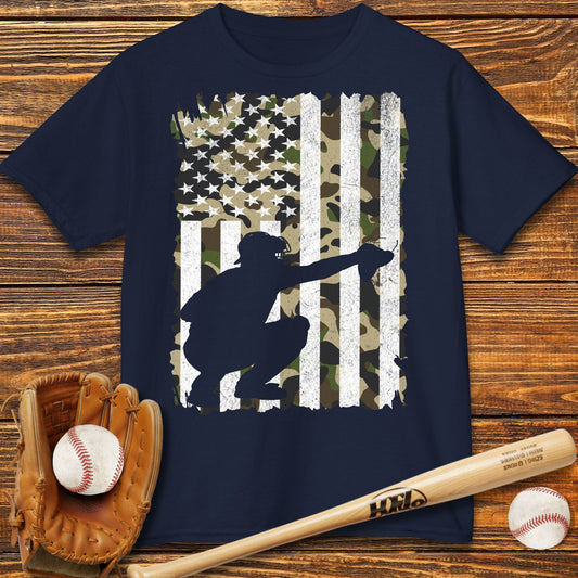 Camouflage Catcher Kids T-Shirt - HomeRun PrintsKids clothes