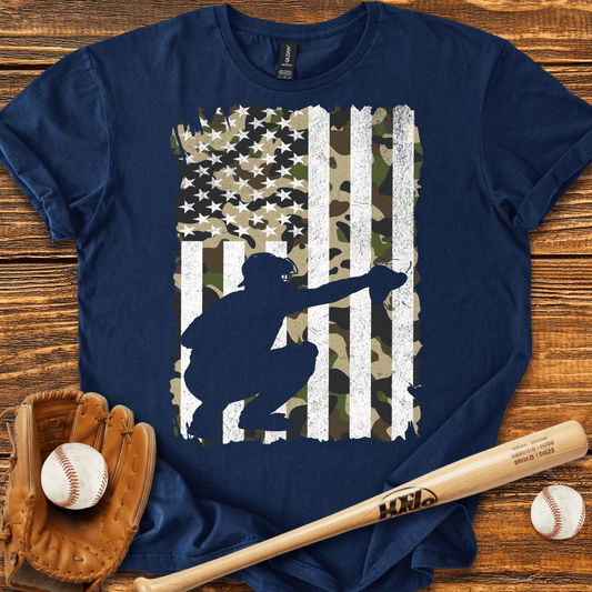 Camouflage Catcher T-Shirt - HomeRun PrintsT-Shirt