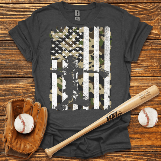 Camouflage Catcher T-Shirt - HomeRun PrintsT-Shirt