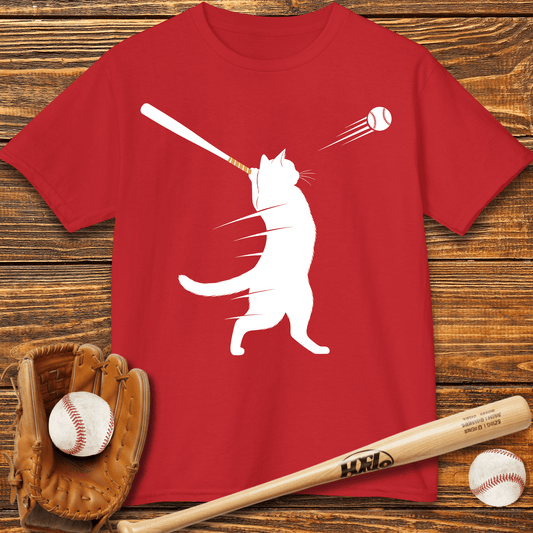 Cat Baseball Kids T-Shirt - HomeRun PrintsKids clothes