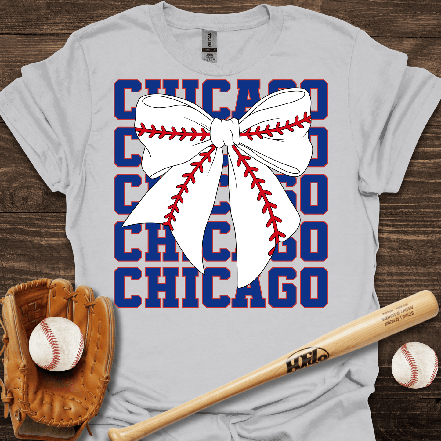 Chicago Coquette Baseball T-Shirt - HomeRun PrintsT-Shirt
