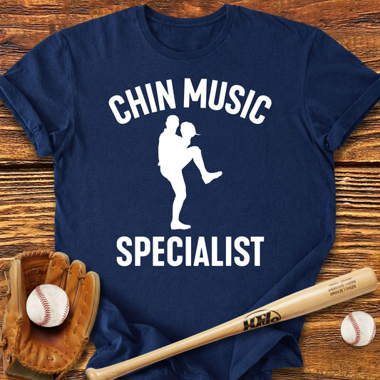 Chin Music Pitcher T-Shirt - HomeRun PrintsT-Shirt