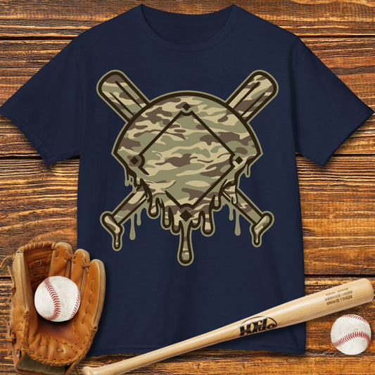 Diamond Camo Drip Kids T-shirt - HomeRun PrintsKids clothes