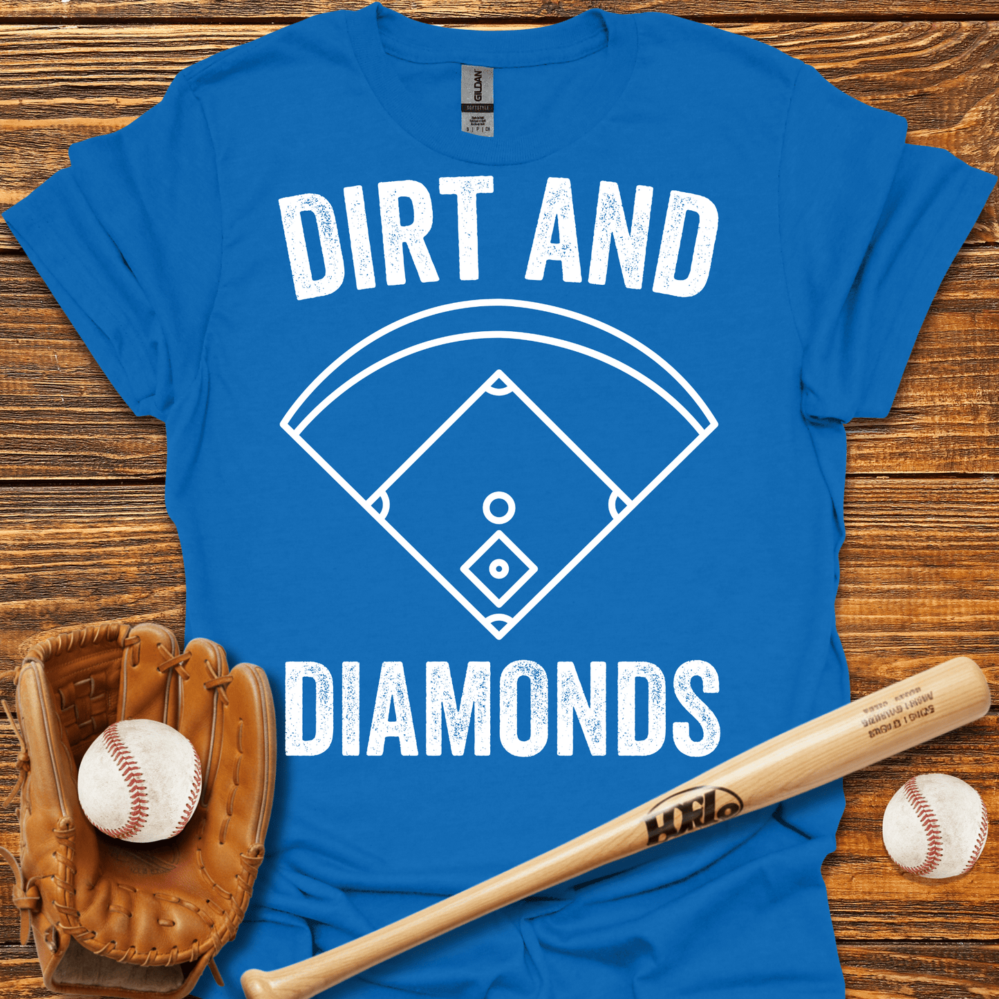 Dirt & Diamonds T-Shirt - HomeRun PrintsT-Shirt