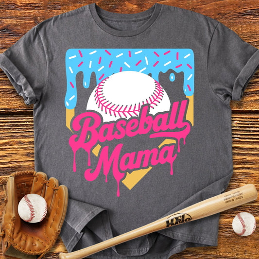 Drip Baseball Mama T-shirt - HomeRun PrintsT-Shirt