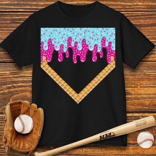 Drip Home Plate Kids T-shirt - HomeRun PrintsKids clothes