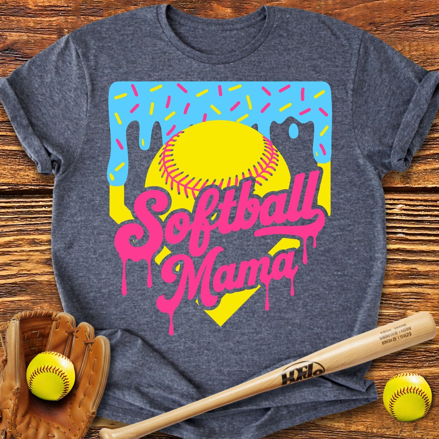 Drip Softball Mama T-Shirt - HomeRun PrintsT-Shirt