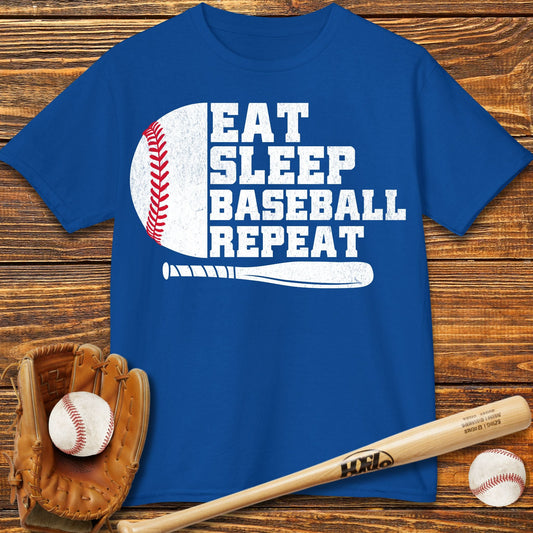 Eat Sleep Baseball Repeat Kids T-Shirt - HomeRun PrintsKids clothes