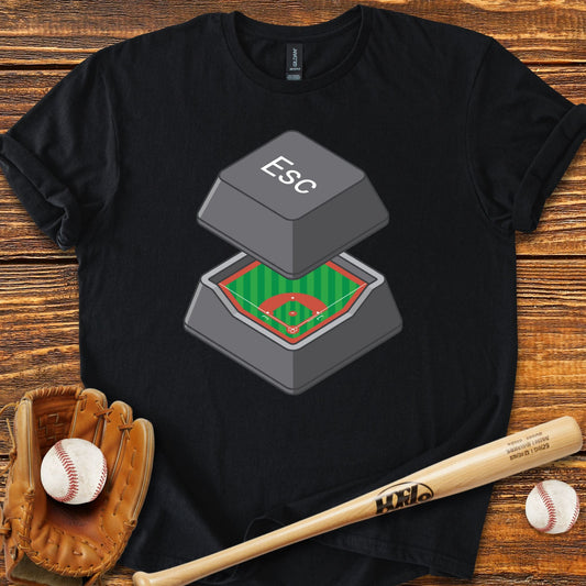 Escape Button T-shirt - HomeRun PrintsT-Shirt