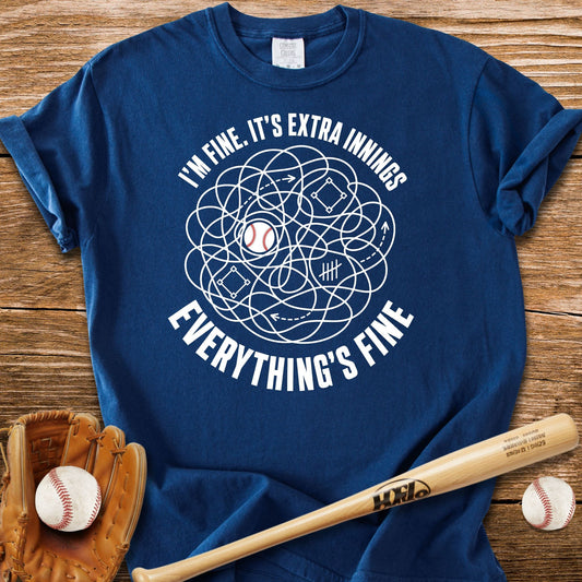 Extra Innings Unraveled Me T-Shirt - HomeRun PrintsComfort Colors