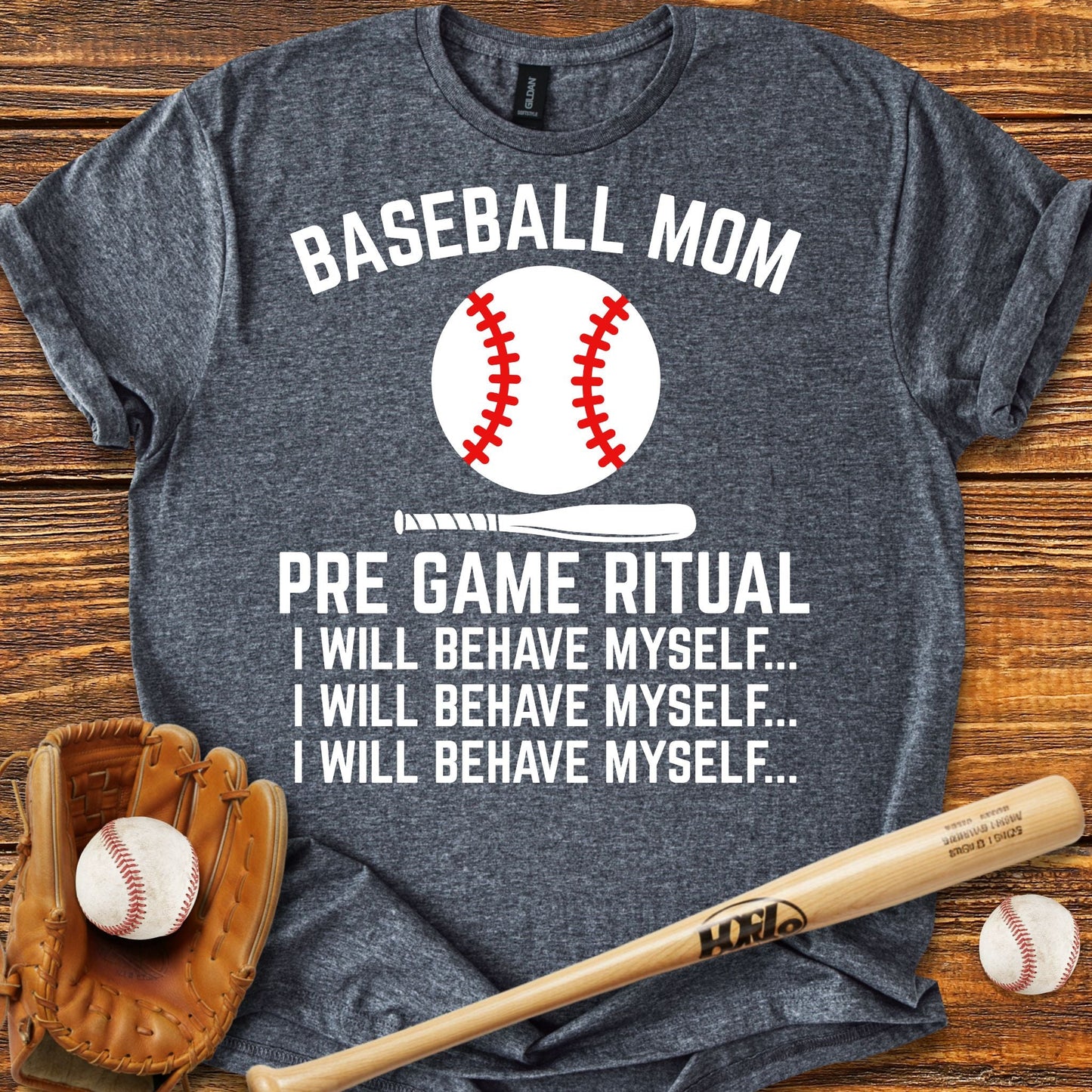 Funny Baseball Mom T-shirt - HomeRun PrintsT-Shirt