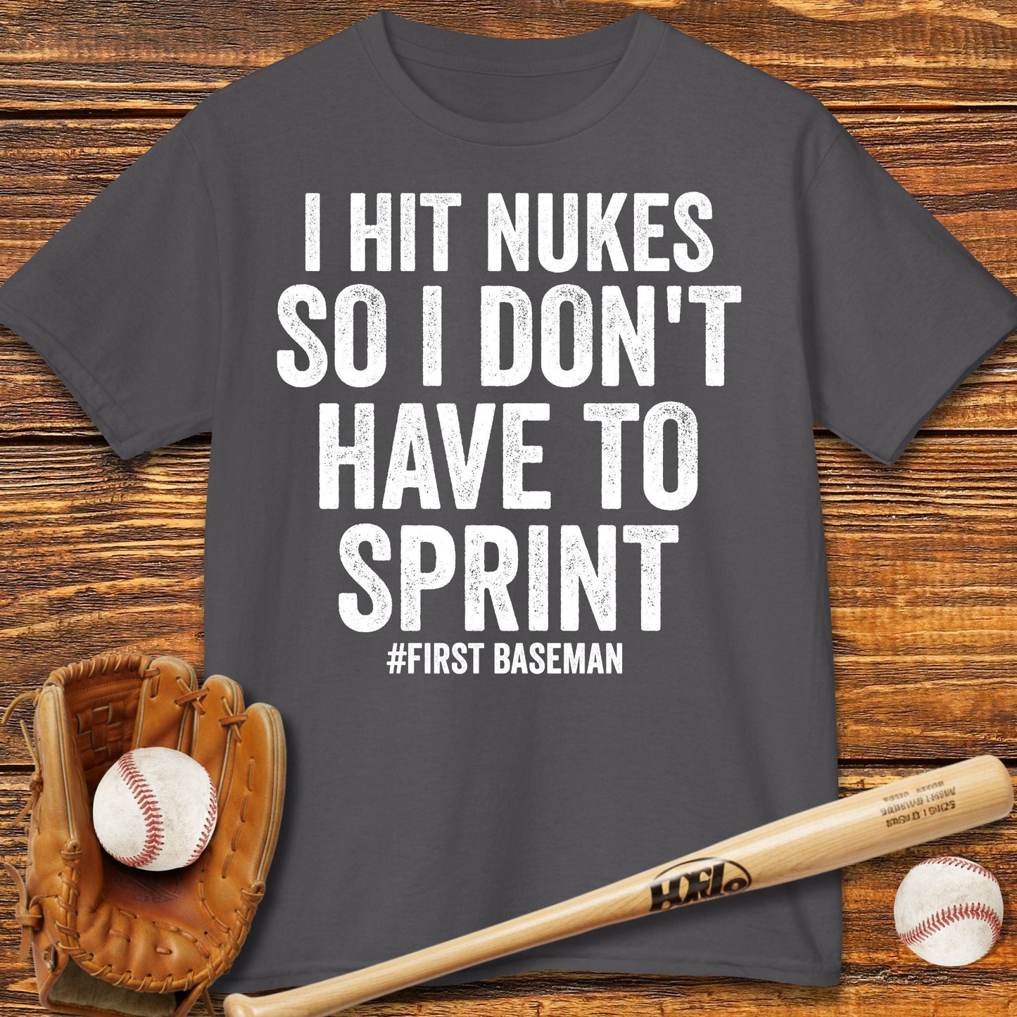 Funny First Baseman Kids T-Shirt - HomeRun PrintsKids clothes