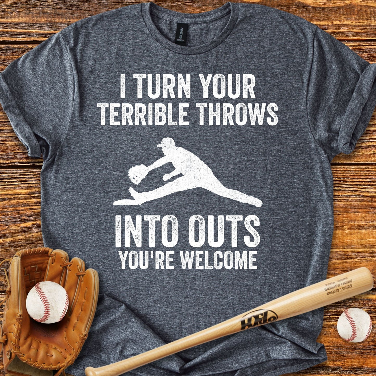 Funny First Baseman T-shirt - HomeRun PrintsT-Shirt