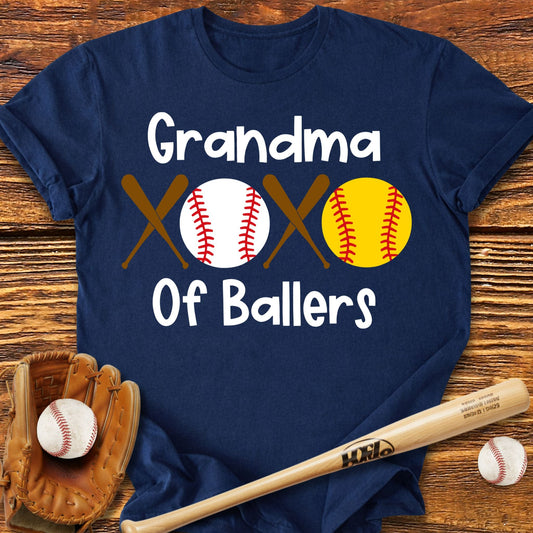 Grandma Of Ballers T-Shirt - HomeRun PrintsT-Shirt