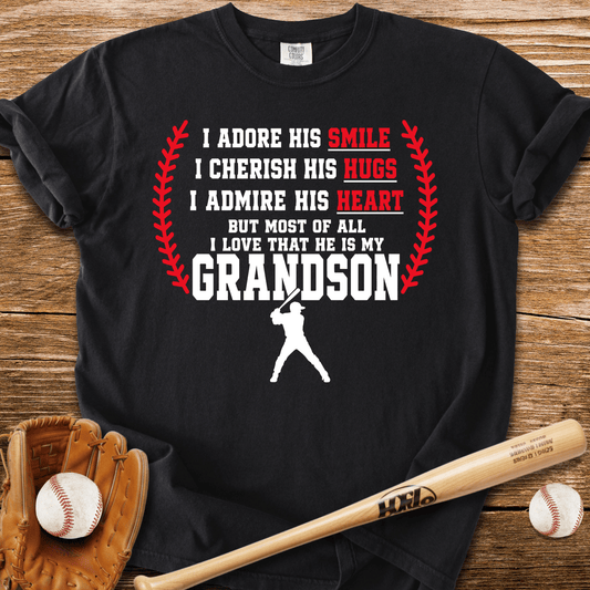 Grandma's Baseball Heart T-Shirt - HomeRun PrintsComfort Colors