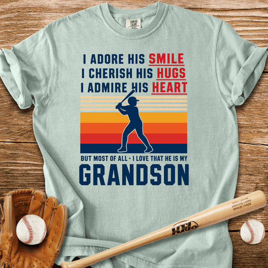 Grandma's Baseball Heart T-Shirt - HomeRun PrintsComfort Colors