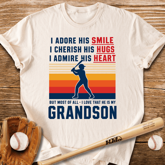Grandma's Baseball Heart T-Shirt - HomeRun PrintsT-Shirt