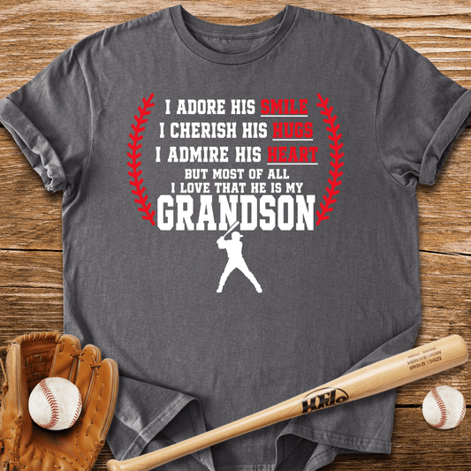 Grandma's Baseball Heart T-Shirt - HomeRun PrintsT-Shirt