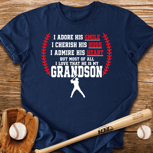 Grandma's Baseball Heart T-Shirt - HomeRun PrintsT-Shirt