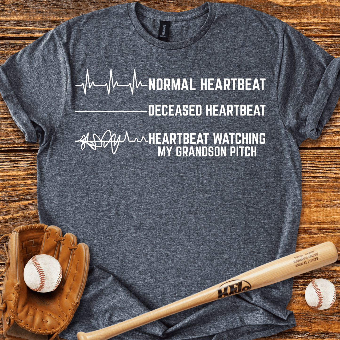 Heartbeat Grandma T-Shirt - HomeRun PrintsT-Shirt