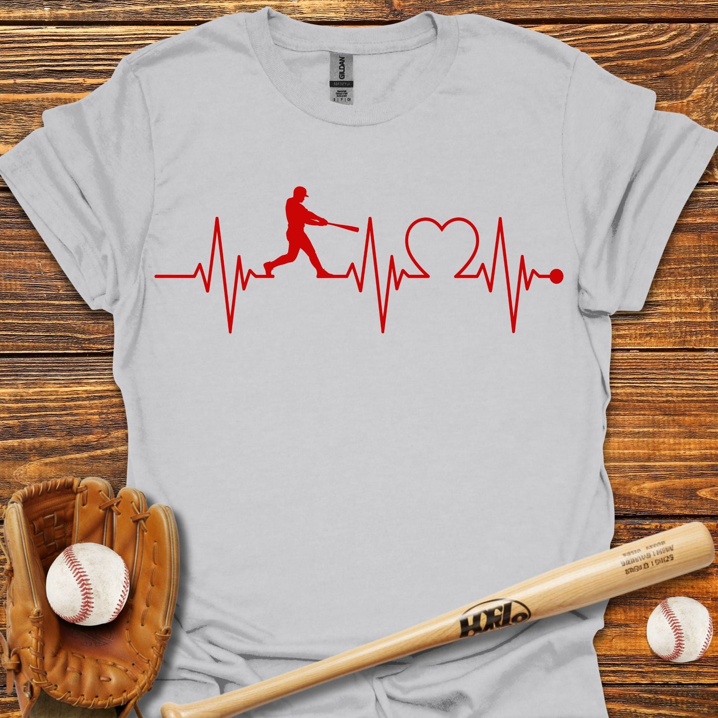 Heartbeat T-Shirt - HomeRun PrintsT-Shirt