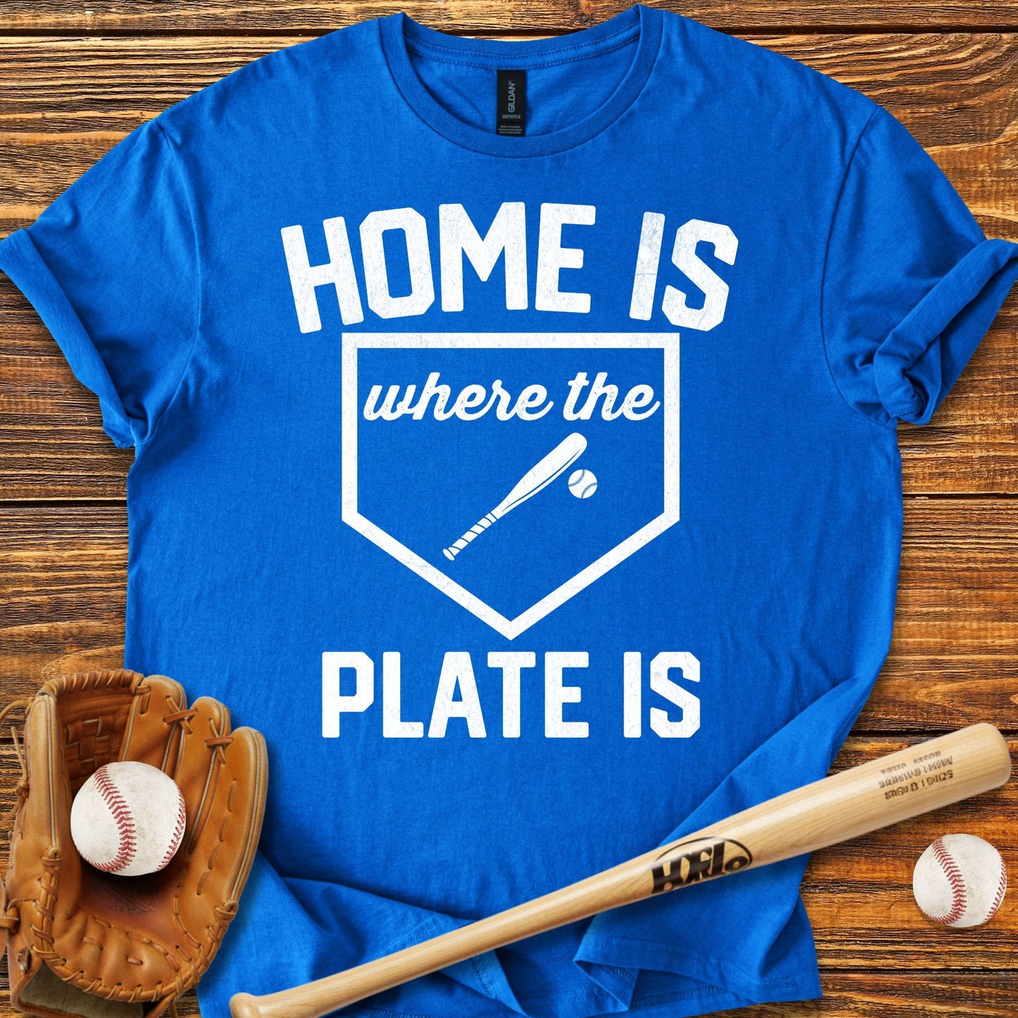 Home Is Where The Plate Is T-Shirt - HomeRun PrintsT-Shirt