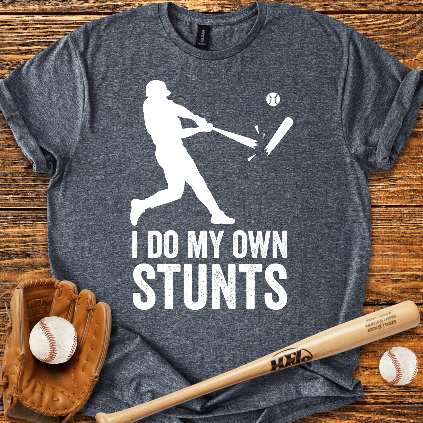I Do My Own Stunts T-shirt - HomeRun PrintsT-Shirt