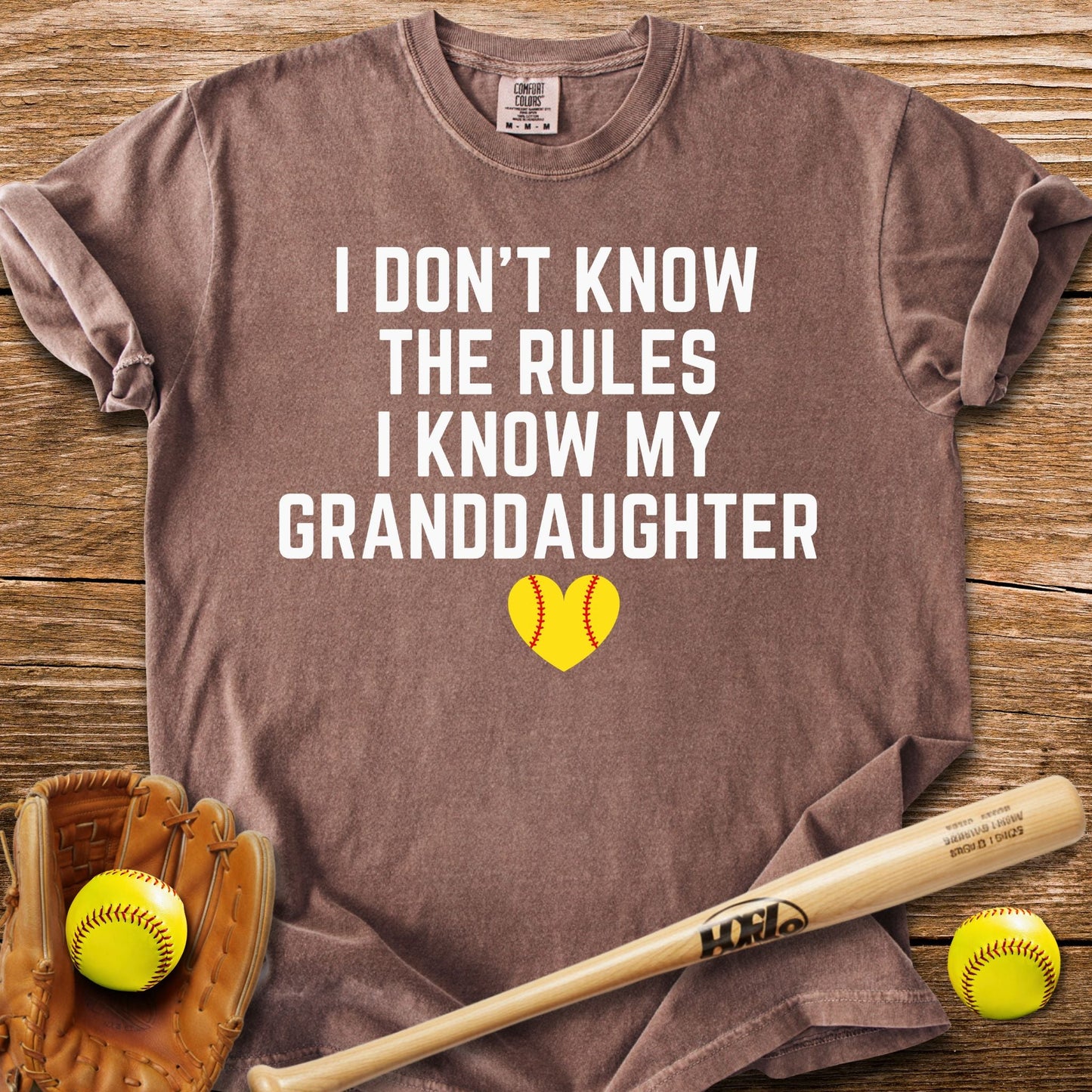 I Know My Granddaughter T-Shirt - HomeRun PrintsComfort Colors
