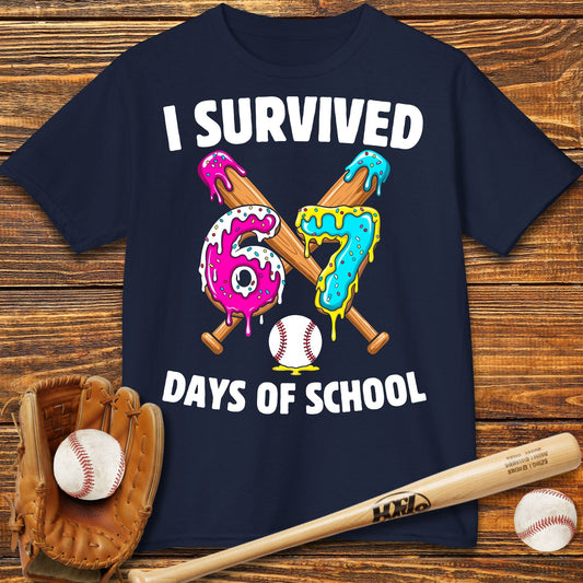 I Survived 67 Days of School Kids T-Shirt - HomeRun PrintsKids clothes