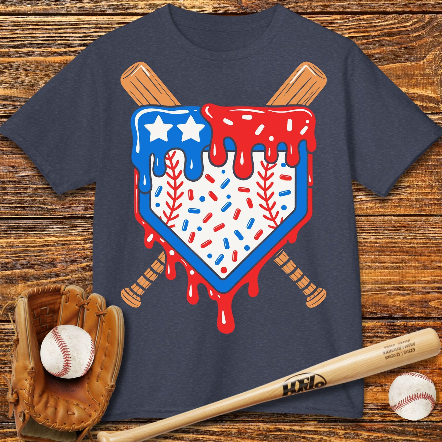 Ice Cream Drip Kids T-Shirt - HomeRun PrintsKids clothes