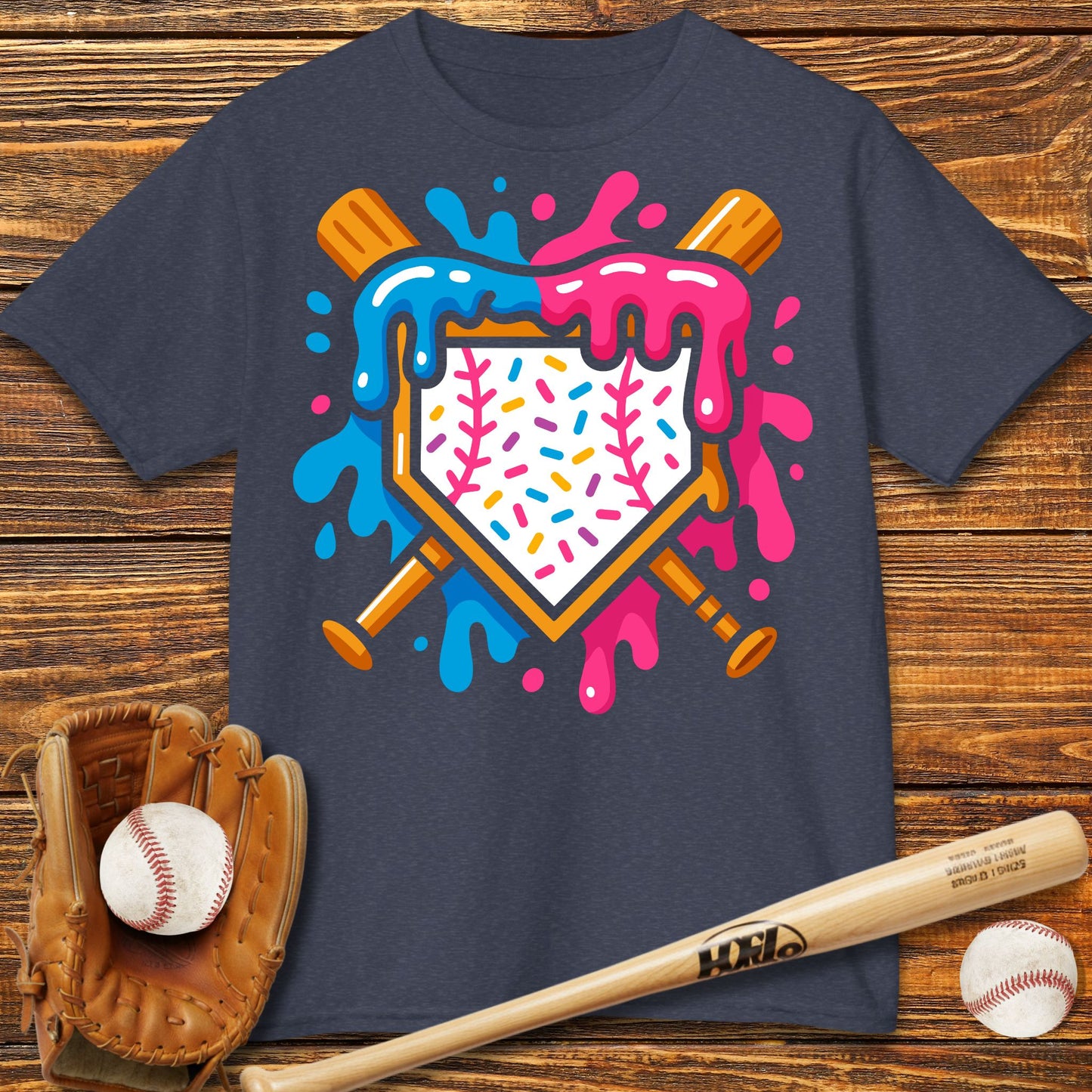 Ice Cream Drip Kids T-Shirt - HomeRun PrintsKids clothes