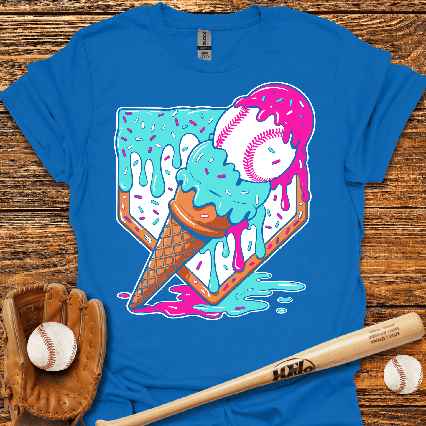 Ice Cream Drip T-Shirt - HomeRun PrintsT-Shirt