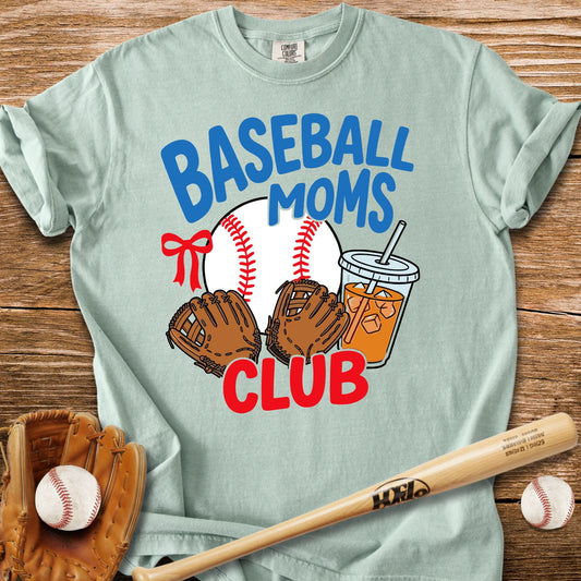 Iced Coffee Baseball Mom T-Shirt - HomeRun PrintsComfort Colors