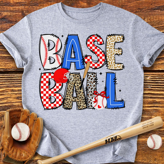 Leopard Print Baseball T-Shirt - HomeRun PrintsT-Shirt