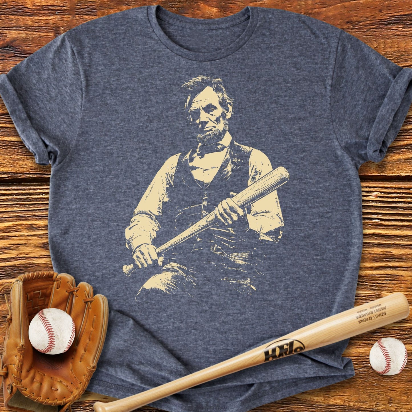 Lincoln Baseball T-shirt - HomeRun PrintsT-Shirt