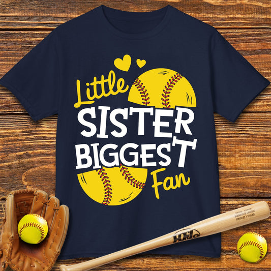Little Sister Softball Kids T-shirt - HomeRun PrintsKids clothes