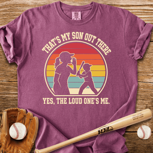 Loud Baseball Mom T-Shirt - HomeRun PrintsComfort Colors