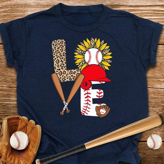 Love Baseball Sunflower Youth Tee - HomeRun PrintsKids clothes