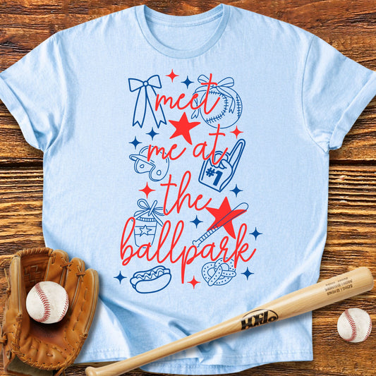 Meet Me At The Ballpark T-Shirt - HomeRun PrintsT-Shirt